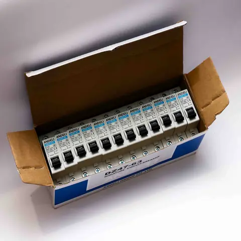 Circuit breaker that protects wiring from overloads.