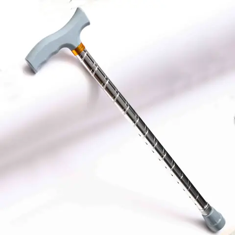 Walking stick for support and balance.