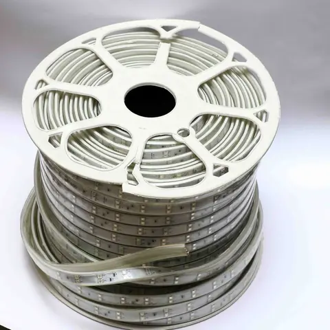 Flexible LED strip light for decoration and accent lighting.